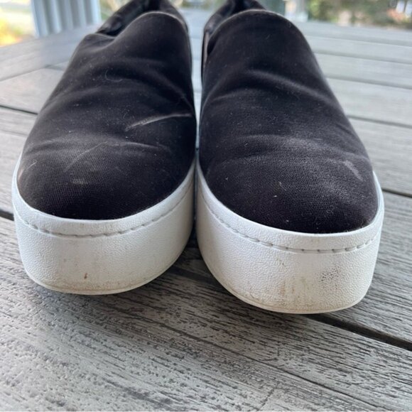 Vince Warren Brown Velvet Slip On Platform Shoes Womens Size 75 - Picture 3 of 7